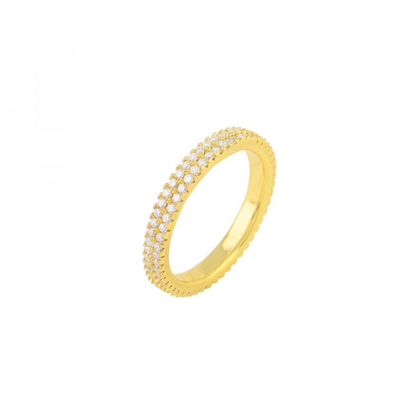 New Light Luxury Full Zirconium Ring with Feminine Temperament ins Cool and Fashionable High end Small Group Exquisite S925 Sterling Silver Ring